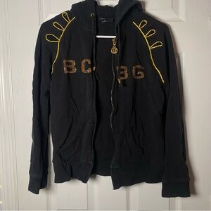 Bcbg black and gold hoodie